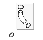 282843L200 - : Upper Hose for Kia: Stinger Image