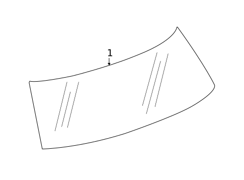 Glass - Lift Gate for 2025 Cadillac XT6 #0