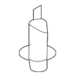 90467A0008 - Body: Bumper Cover Clip for Scion: tC, xB | Toyota: 4Runner, Avalon, Camry, Celica, Corolla, FJ Cruiser, Highlander, Land Cruiser, Matrix, MR2 Spyder, Paseo, Prius, RAV4, Sequoia, Sienna, Solara, Tacoma, Tercel, Tundra, Yaris Image