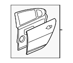 C2Z2014 - Body: Door Shell for Jaguar Image