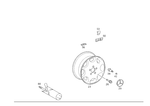 14012713 - Wheels: Valve for Mercedes-Benz Image