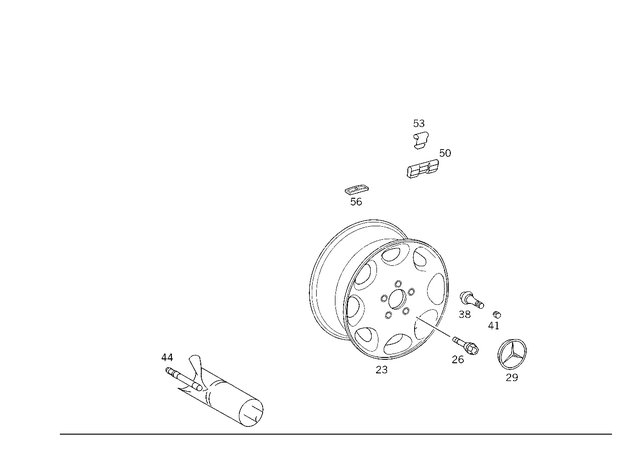 14012713 - Wheels: Valve for Mercedes-Benz Image image