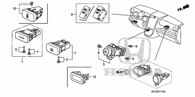 Switch for 2007 Honda Element #0