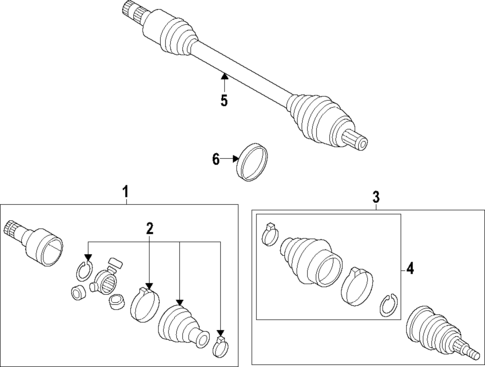 Axle Shafts & Joints for 2022 Audi Q4 e-tron Sportback #0