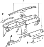 553011602001 - Body: Instrument Panel for Toyota: Tercel Image