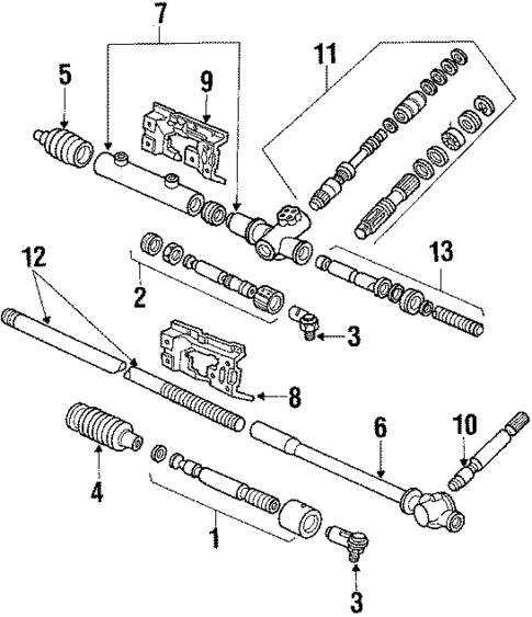 Steering Gear & Linkage for 1990 Ford Escort #1