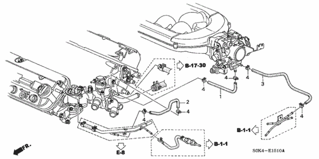 Water Hose ('99) for 1999 Acura TL #0