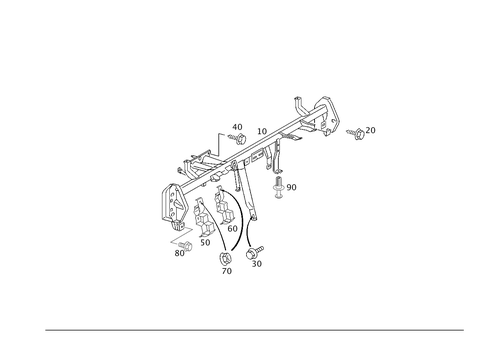 Crossmember Below Instrument Panel for 2006 Mercedes-Benz C55 AMG #0