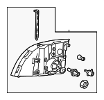 5L9Z13008BA - Electrical: Headlamp Assembly for Mercury: Mountaineer Image
