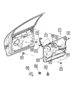 TK58XT5CB - Interior Trim: Door Pull Cup, Left for Mopar Image