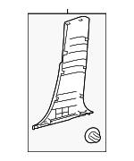 624140E160C0 - Body: Lower Center Pillar Trim for Lexus: TX350, TX500h, TX550h+ Image