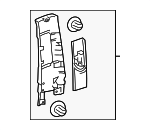 624100E180C2 - Body: Upper Center Pillar Trim for Lexus: TX350, TX500h, TX550h+ Image