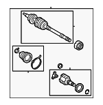 4342052211 - Driveline &amp; Axles: Axle Assembly for Toyota: Yaris Image