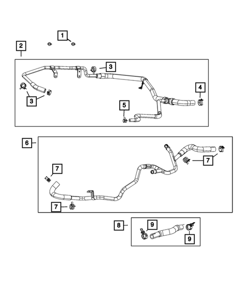 Air Conditioner and Heater Plumbing for 2023 Chrysler 300 #1
