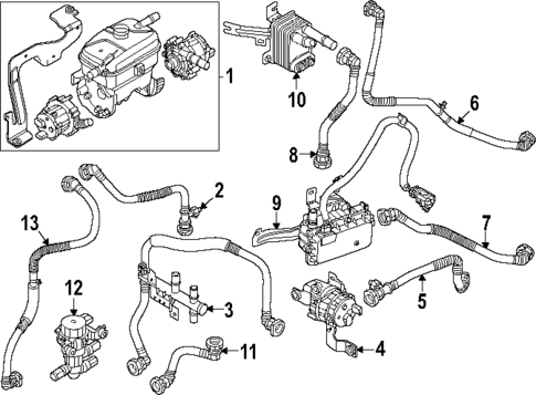 Radiator & Components for 2025 Kia Niro EV #1