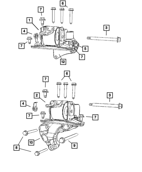 Engine Mounting for 2007 Dodge Caliber #1