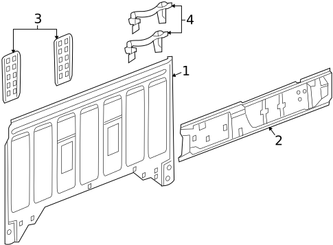 Back Panel for 2009 Mitsubishi Raider #1