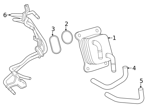 Engine Oil Cooler for 2024 Toyota 4Runner #0