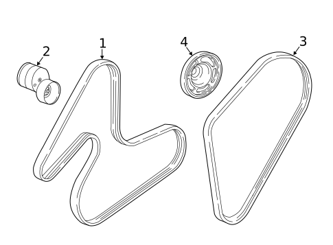 Belts & Pulleys for 2005 Mercury Sable #0