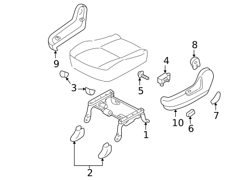 Tracks & Components for 2003 Mazda Tribute #1