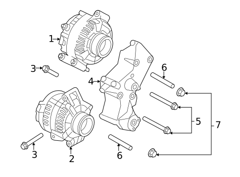 Alternator for 2010 Ford F-250 Super Duty #0