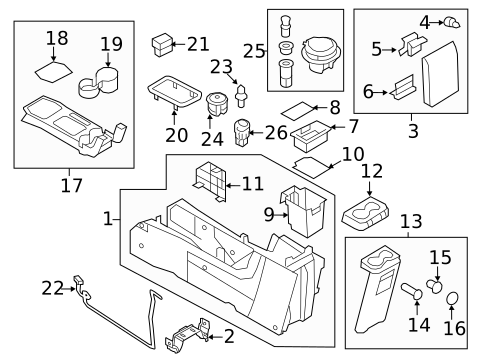 Center Console for 2012 Ford Escape #0