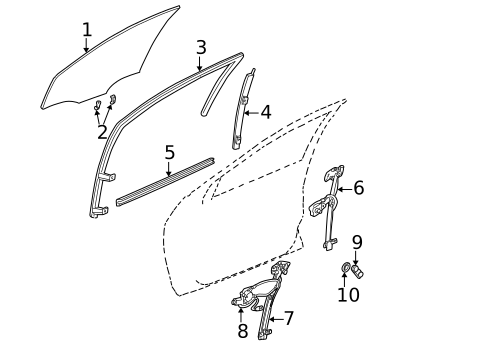Front Door for 2003 Dodge Neon #1