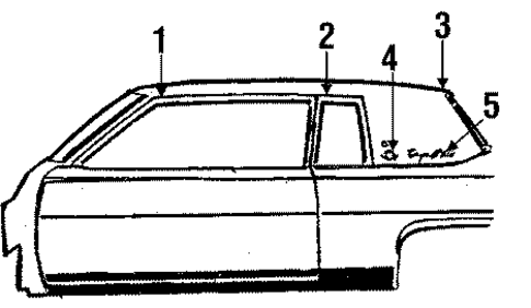 Exterior Trim - Roof for 1985 Cadillac Fleetwood #2