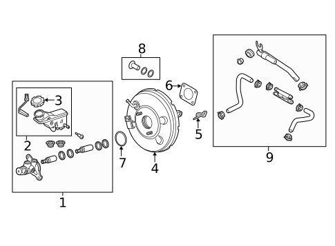 Master Cylinder - Components On Dash Panel for 2017 Kia Sportage #0
