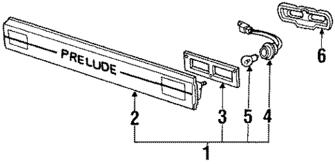 Backup Lamps for 1986 Honda Prelude #0