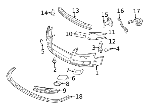Bumper & Components - Front for 2007 Audi A4 Quattro #1