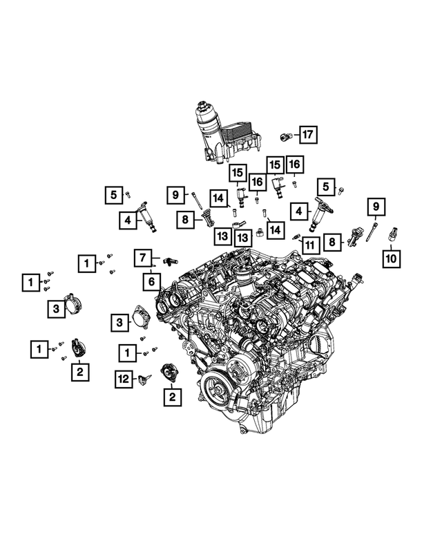 68217702AD - Electrical: Fluid Temperature Sensor for Mopar Image image