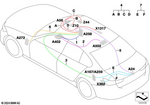 61115A4CED5 - Vehicle Electrical System: Line for Ethernet for BMW Image