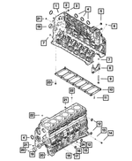 R8003549AA - Engine 6.7L Cummins (Diesel): Short Block Engine for Dodge: Ram 2500, Ram 3500 | Ram: 2500, 3500 Image