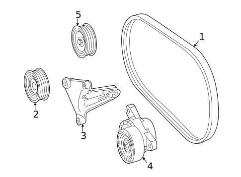 Belts & Pulleys for 2014 Mercedes-Benz E350 #0
