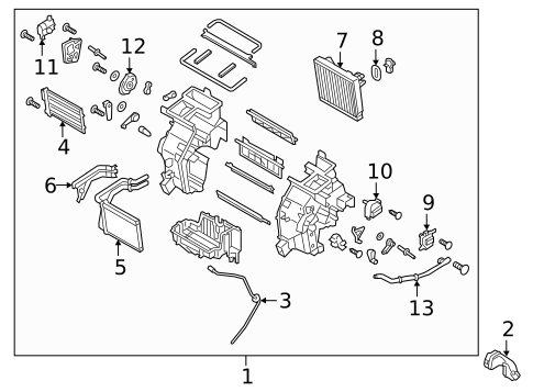 Evaporator & Heater Components for 2022 Hyundai Kona N #0