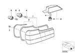 63211379498 - : Tail Light Right for BMW Image