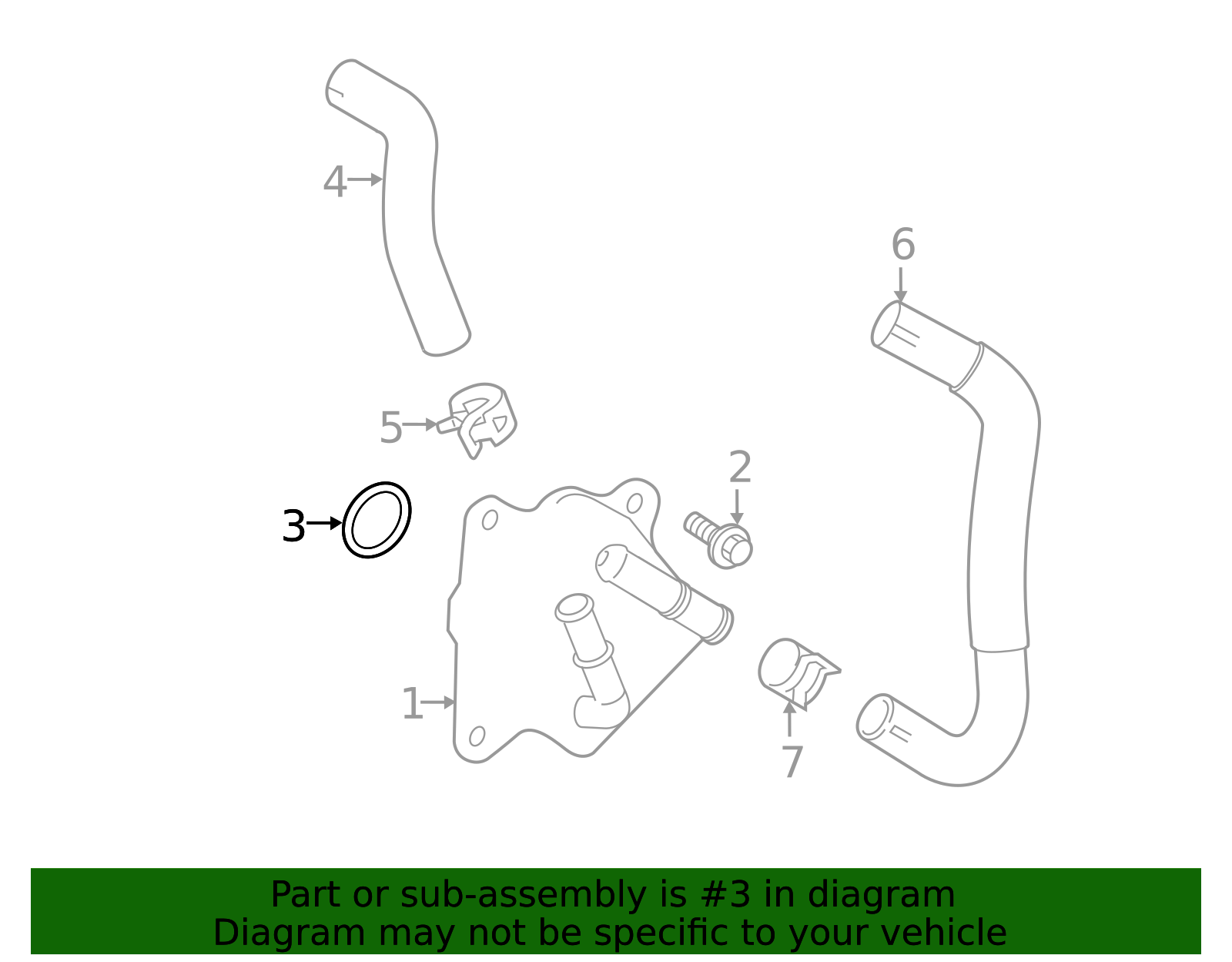 2019-2026 Toyota Engine Oil Cooler O-Ring 15785-25010 | Toyota Parts Center