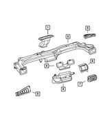 4595739AA - Air Conditioning &amp; Heater: Defroster Duct for Mopar Image