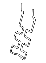 710530C010 - Body: Seat Back Frame Spring for Toyota: Camry, Tundra Image