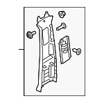 32219757 - : Upper Center Pillar Trim for Volvo: S90, V90, V90 Cross Country Image