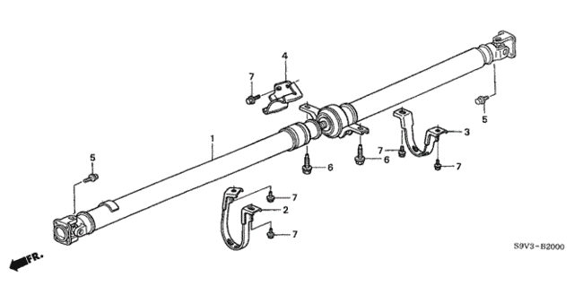 Propeller Shaft for 2007 Honda Pilot #0
