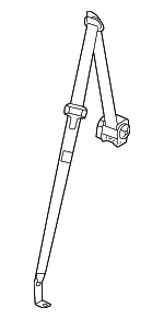 19177158 - Electrical: Belt &amp; Retractor for Buick: Terraza | Chevrolet: Uplander | Pontiac: Montana | Saturn: Relay Image