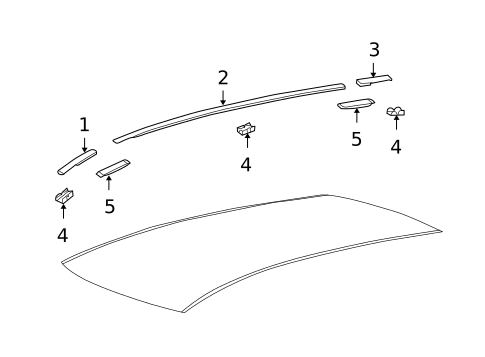 Exterior Trim - Roof for 2015 Lexus RX350 #1