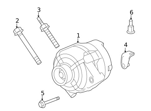 Alternator for 2007 Saturn Relay #0
