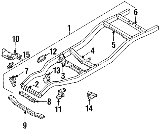 1133135G00 - : Trans Cross-Member for Nissan Image