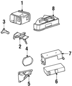 XS8Z18806AA - Body: Radio for Mercury: Cougar Image