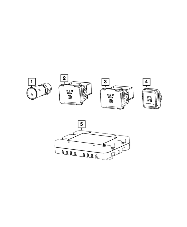 68467945AA - Electrical: Power Outlet Cap for Mopar Image