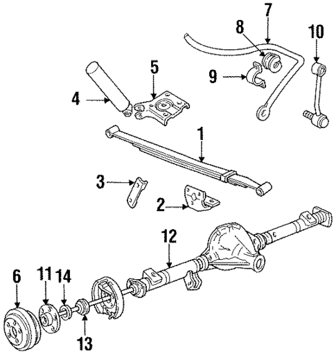 Rear Suspension for 1994 Ford Explorer #0