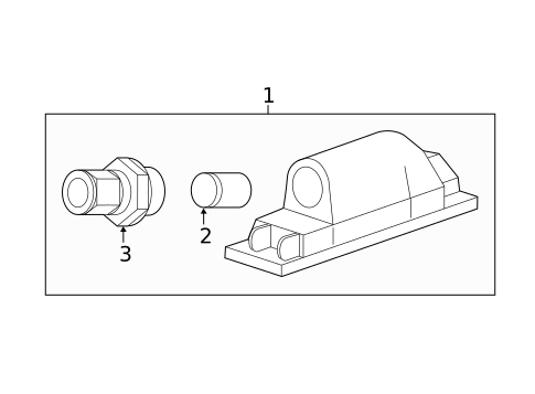 License Lamps for 2014 Chevrolet Camaro #0